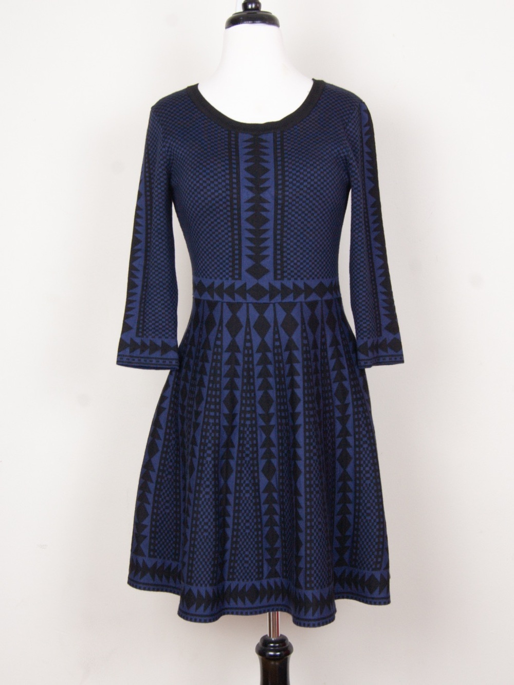 NINA LEONARD Fit & Flare Sweater Dress